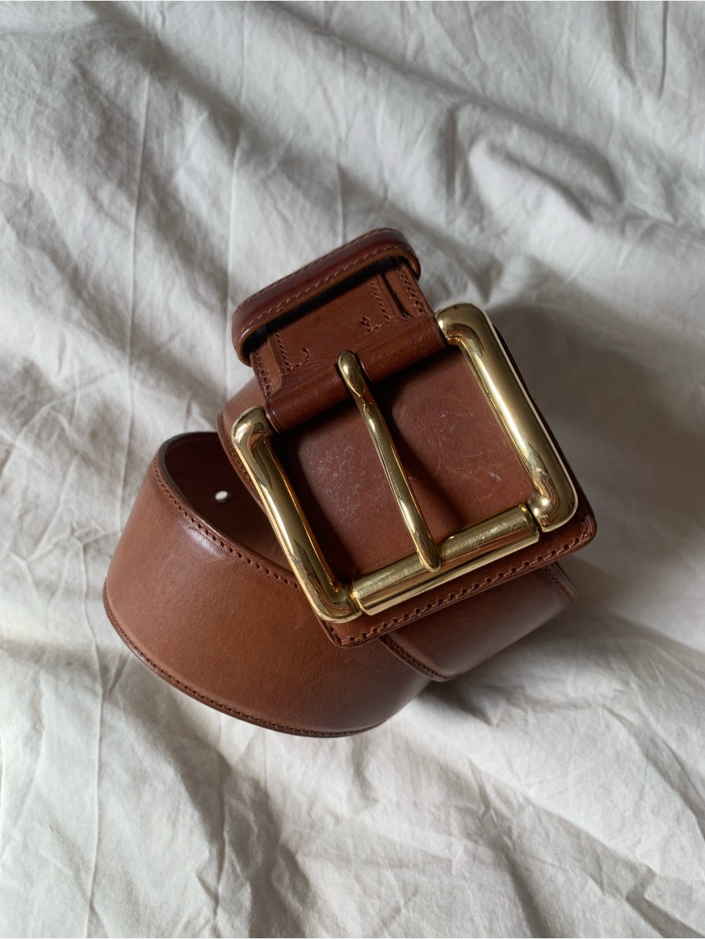 Vintage Ralph Lauren Wide Leather Waist Belt